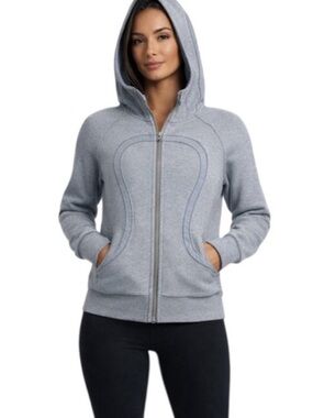 Lululemon Special Edition Scuba Full-Zip Hoodie 10 Skeleton Ribbed Stitching